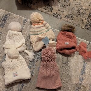 Cozy Knit Beanie and Mittens Set 0-6 Months